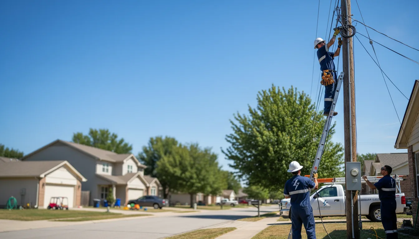 Residential electrician providing installation services in Hometown, WV